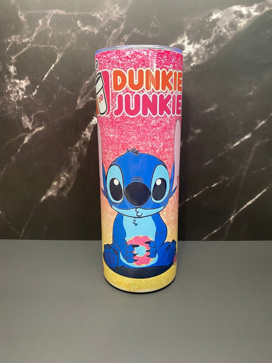 Stitch Dunkie Junkie - 20oz Tumbler Cup