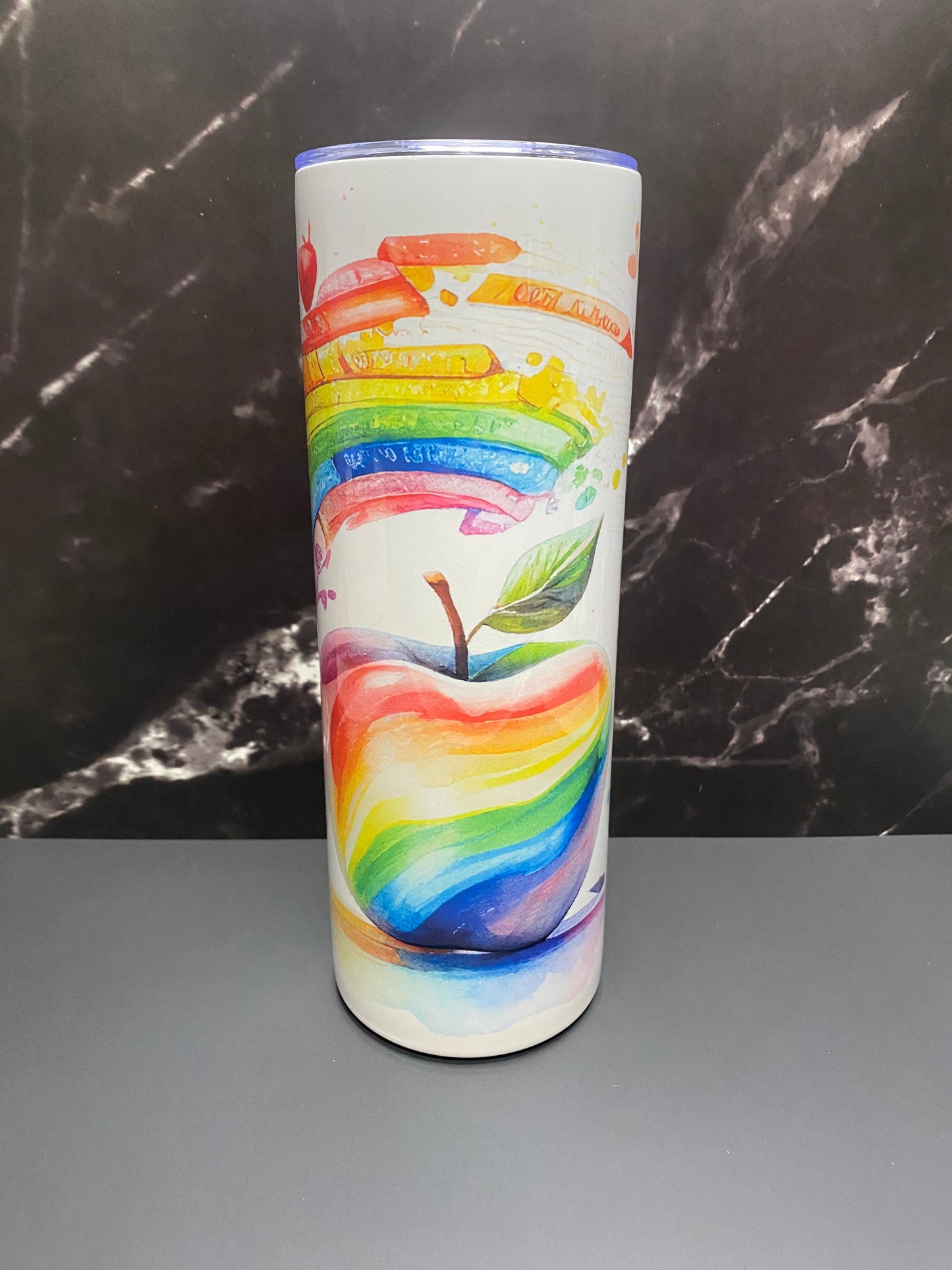 Colorful Rainbow Teacher Life - 20oz Tumbler Cup