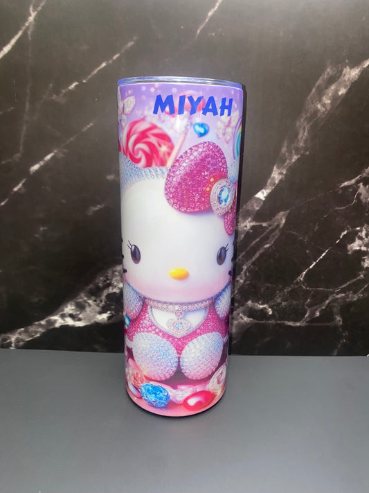 Hello Kitty "Custom Name" - 20oz Tumbler Cup