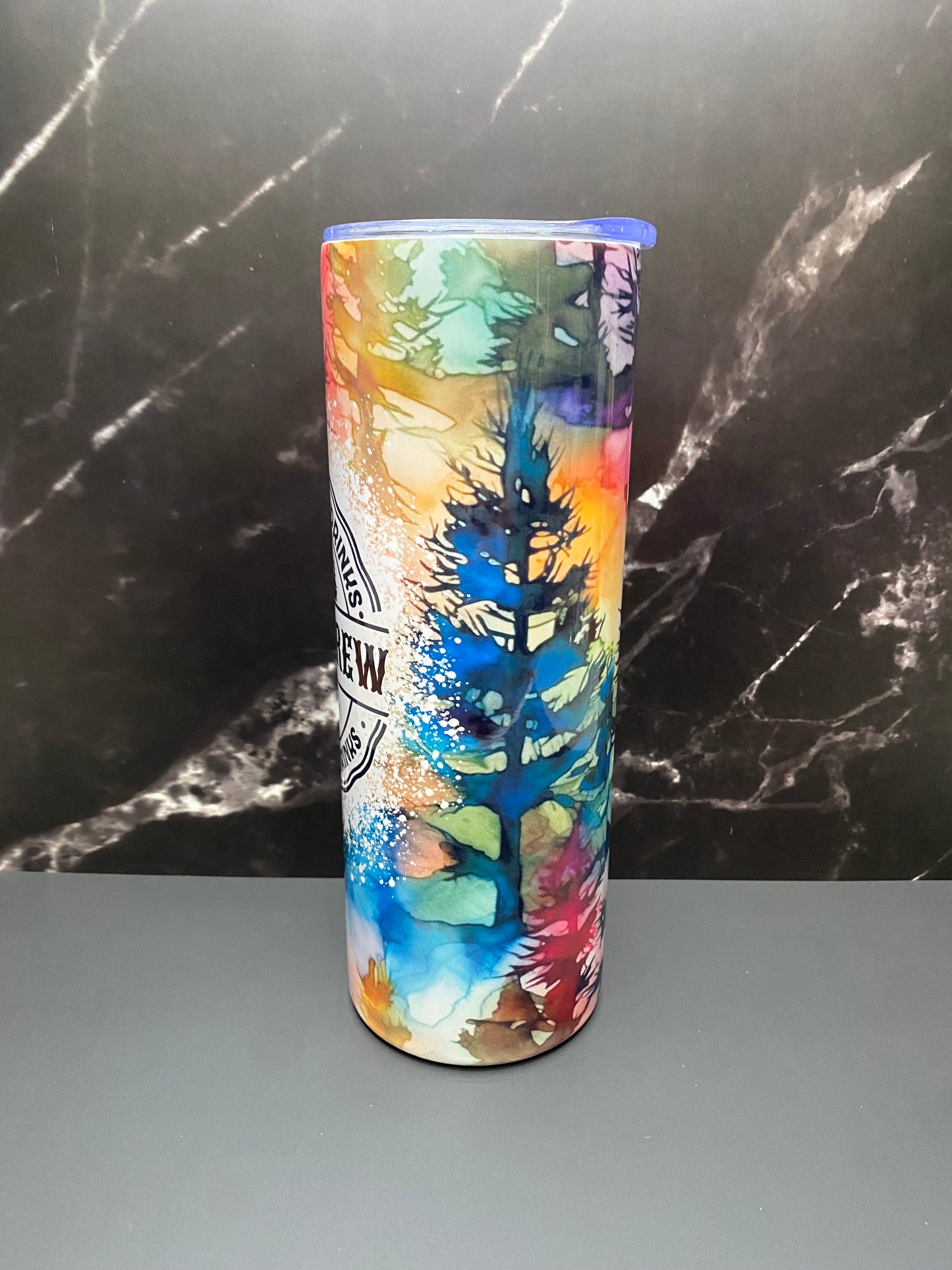 Watercolor Camping Crew - 20oz Tumbler Cup