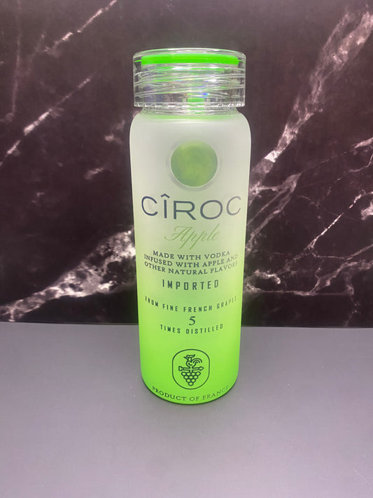 Apple Cĩroc Glass Water Bottle