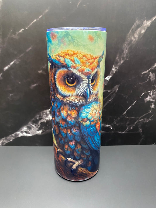 Colorful Owl - 20oz Tumbler Cup